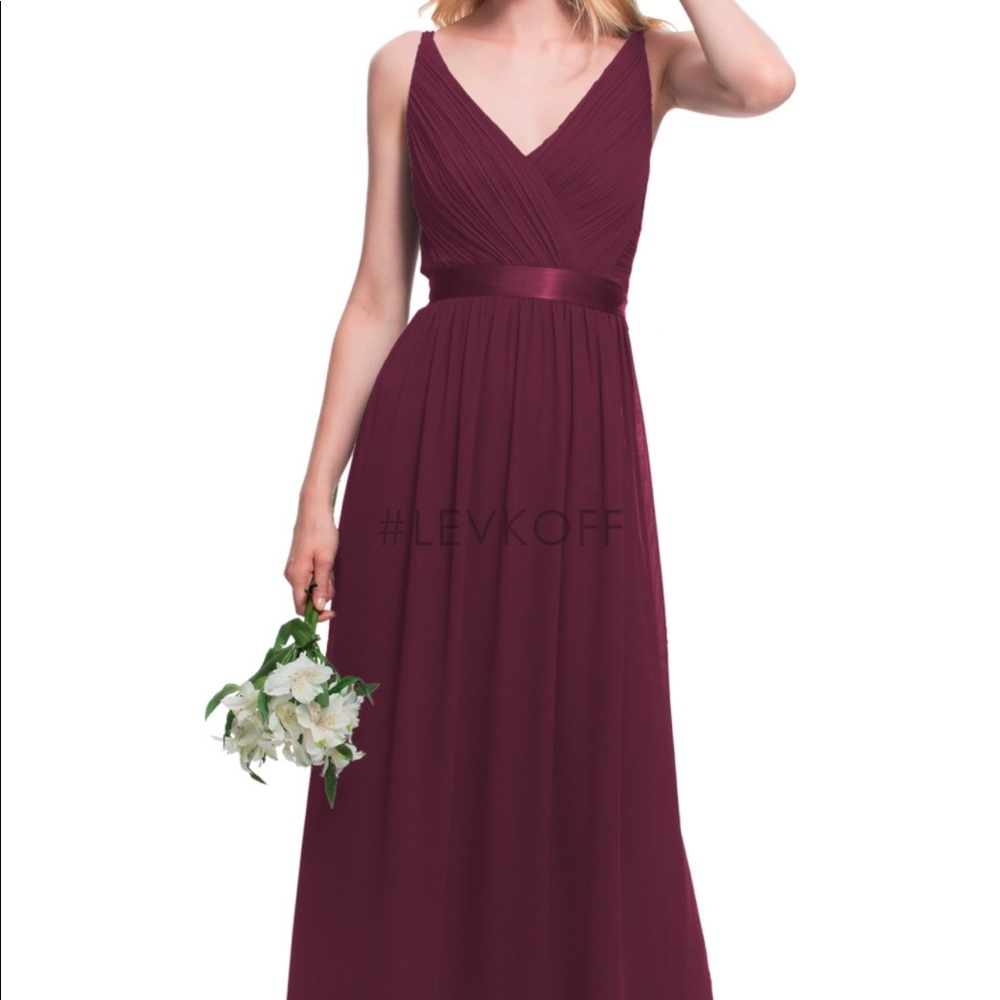 Bill Levkoff Bridesmaid Dress Wine